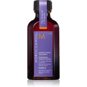 Moroccanoil Treatment Purple ulei hrănitor pentru părul blond şi gri - imagine 2